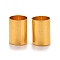 Brass Cord End Caps, Column, Golden, 7x5mm, Hole: 4.5mm