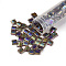 MIYUKI TILA Beads, Japanese Seed Beads, 2-Hole, (TL296) Transparent Root Beer AB, 5x5x1.9mm, Hole: 0.8mm, about 590pcs/50g