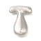 Rack Plating Brass Pendants, Cadmium Free & Lead Free, Letter A~Z Charms, Letter T, 22.5x17x6.5mm, Hole: 2.5x3mm
