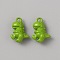 Aolly Pendants, Dinosaur, Light Green, 16.5x11.5x6.5mm, Hole: 1.8mm