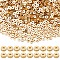 1800Pcs CCB Plastic Spacer Beads, Flat Round, Light Gold, 5x1.5mm, Hole: 1.2mm