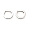 202 Stainless Steel Hoop Earrings, with 304 Stainless Steel Pins, Ring, 13x2.5x15mm