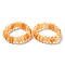 Bicone Natural Topaz Jade Beads Stretch Bracelets for Women Men, Inner Diameter: 2-1/4~ 2-1/2 inch(5.75~6.45cm)