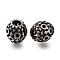 304 Stainless Steel European Beads, Large Hole Beads, Oval with Female Symbol , Antique Silver, 10x10mm, Hole: 4mm
