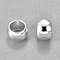 201 Stainless Steel Spacer Beads, Flat Round, Silver, 8x5mm, Hole: 5mm