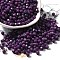 Baking Paint Glass Seed Beads, Bicone, Purple, 4.5x4mm, Hole: 1.1mm, about 142pcs/10g