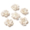 Golden Edge Flower Bead Cap, for DIY Jewelry Making, Beige, 29~30x18~19mm, Hole: 1~1.2mm