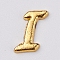 Alloy Cabochons, Letter, Golden, Letter.I, I: 8x4.5x1mm