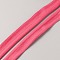 Flat Polyester Elastic Lip Trim Cord, Webbing Garment Sewing Accessories, Hot Pink, 11mm, about 10 Yards/Skein