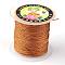 Round Metallic Thread, Embroidery Thread, 3-Ply, Chocolate, 0.4mm, about 164.04 yards(150m)/roll