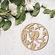 CREATCABIN Birds on Tree Branch Wall Decor Bird Wooden Wall Art Laser Cut Wall Sculpture Wood Slices Silhouette DIY Wall Round Ornaments for Personalized Housewarming Garden Kitchen Home 12x12Inch WOOD-WH0113-117-5