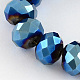 Chapelets de perles en verre électroplaqué EGLA-R080-12mm-M-2