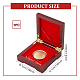 Fingerinspire Challenge-Münzen-Ausstellungenbox aus Holz CON-WH0088-41B-2