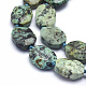 Brins de perles turquoises africaines naturelles (jaspe) G-K223-39B-3