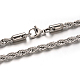 304 из нержавеющей стальной трос цепи ожерелья NJEW-M151-26-2