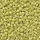Perles rocailles rondes lustrées en verre de 6/0 couleurs opaques X-SEED-A012-4mm-122-2