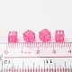 Mixed Letters Transparent Acrylic Cube Beads X-SACR-S181-02-4