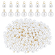 Nbeads 200 Uds. 2 colgantes de perlas de imitación de plástico abs de estilo KY-NB0001-44-1