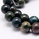 Natural Indian Bloodstone Beads Strands X-G-P257-07-6mm-3
