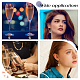 Beebeecraft 1 Box 36Pcs 8 Styles Wine Glass Charm Making Kit Including 18K Gold Plated Open Jump Ring Earring Beading Hoop with Astronaut Charms for Jewelry Making Wedding Birthday Party Favor DIY-BBC0001-19-6