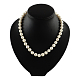 Collane di perline elegante perla NJEW-Q282-09-2
