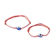 Ensemble de bracelets réglables en fil de nylon pour maman et fille BJEW-JB06527-1