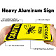 Предупреждающий знак из алюминия DIY-WH0220-015-4