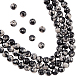 Brins de perles d'obsidienne flocon de neige synthétique nbeads G-NB0003-64-1