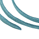 3x1.5 mm verde azulado cordón del ante de imitación plana X-LW-R003-61-3