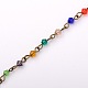 Ручной конус стеклянные бусы цепи для ожерелья браслеты делает AJEW-JB00049-06-2