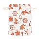 Christmas Theme Cotton Fabric Cloth Bag X-ABAG-H104-B13-3