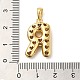 Brass Micro Pave Cubic Zirconia Pendants KK-E061-03G-18-3