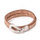 Imitation Leather Wrap Bracelets BJEW-G620-F04-1