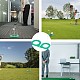 Gorgecraft 2 セット グリーン プラスチック ゴルフ パッティング カップ フラッグ パット パター ゴルフホール トレーニング補助具 取り外し可能なサイン付き 全方向表面規制 練習カップ 屋内 屋外 男性 女性 オフィス 裏庭用 DIY-WH0297-59-7