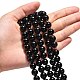 Chapelets de perles en pierre noire synthétique GSR10mmC044-5