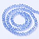 Chapelets de perles en verre électroplaqué EGLA-A034-T2mm-B09-2
