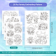 4 Sheets 11.6x8.2 Inch Stick and Stitch Embroidery Patterns DIY-WH0455-016-2