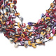 Coque colorée des colliers en perles multi-brins NJEW-Q310-29-2