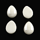 Cabochons en porcelaine plaqués perlé manuels PORC-S778-10x14-M-2