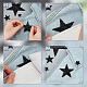 AHANDMAKER 38Pcs Star Iron on Patches Hot Glue Rhinestone Stars Glitter Patches Star Patches for Clothing DIY Decorative Patches for Dress Jeans Jackets Handbag Clothing(Black) PATC-PH0001-06-3