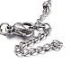 304 Stainless Steel Charm Bracelets BJEW-P234-01-4