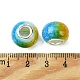 Due perle di vetro europei tono GPDL-K003-01F-3