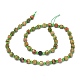 Natural Unakite Beads Strands G-O201B-15-2