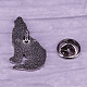 Heulender Wolf Mondphasen-Kunst-Emaille-Pins PW-WG82221-01-2