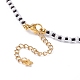 Conjunto de collares con colgante de estrella y luna para mujeres adolescentes NJEW-JN03738-01-11