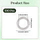 100 шт. пластиковые соединительные кольца KY-CN0001-01A-2