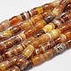 Column Natural Striped Agate/Banded Agate Bead Strands G-M258-40-1