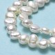 Fili di perle di perle d'acqua dolce coltivate naturali PEAR-A005-05C-01-4