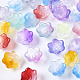 Transparent Spray Painted Glass Beads GLAA-Q089-002-1