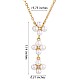 Shell Pearl Beads Flower Pendant Necklace for Women JN1061A-3